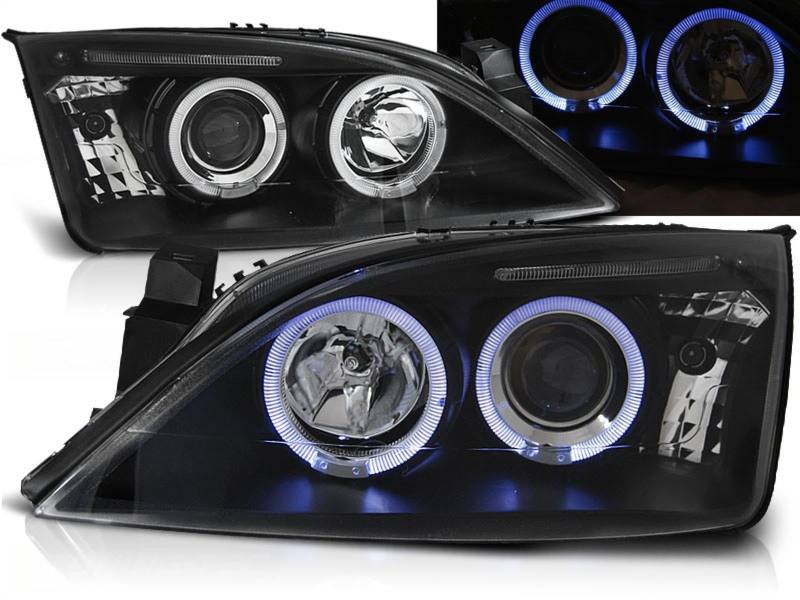 Angel Eyes Scheinwerfer Set in schwarz für Ford Mondeo 09.2000-05.2007 von Tuning-Tec