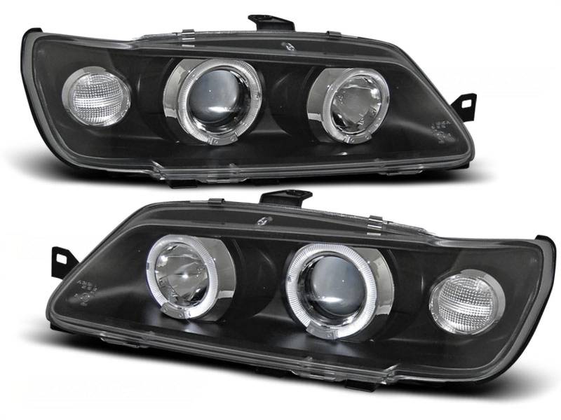 Tuning-Tec Angel Eyes LED Scheinwerfer Set in schwarz für Peugeot 306 02.1993-04.1997 von Tuning-Tec