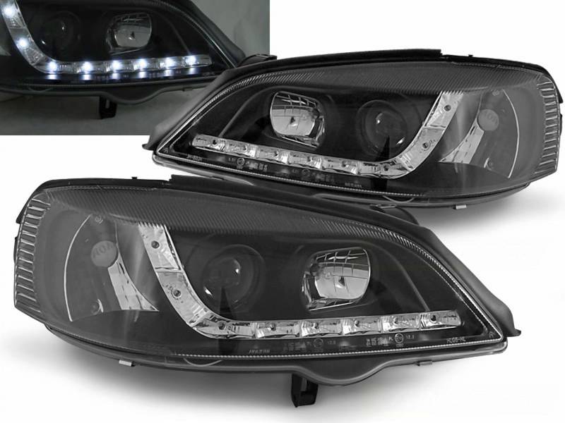 CR-Lights Für Opel Astra G Led Scheinwerfer in schwarz09.1997-2004 von CR-Lights