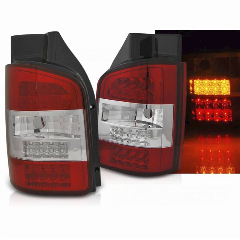 CR-Lights LED Rückleuchten Set in rot für VW T5 04.2003-2009 von CR-Lights