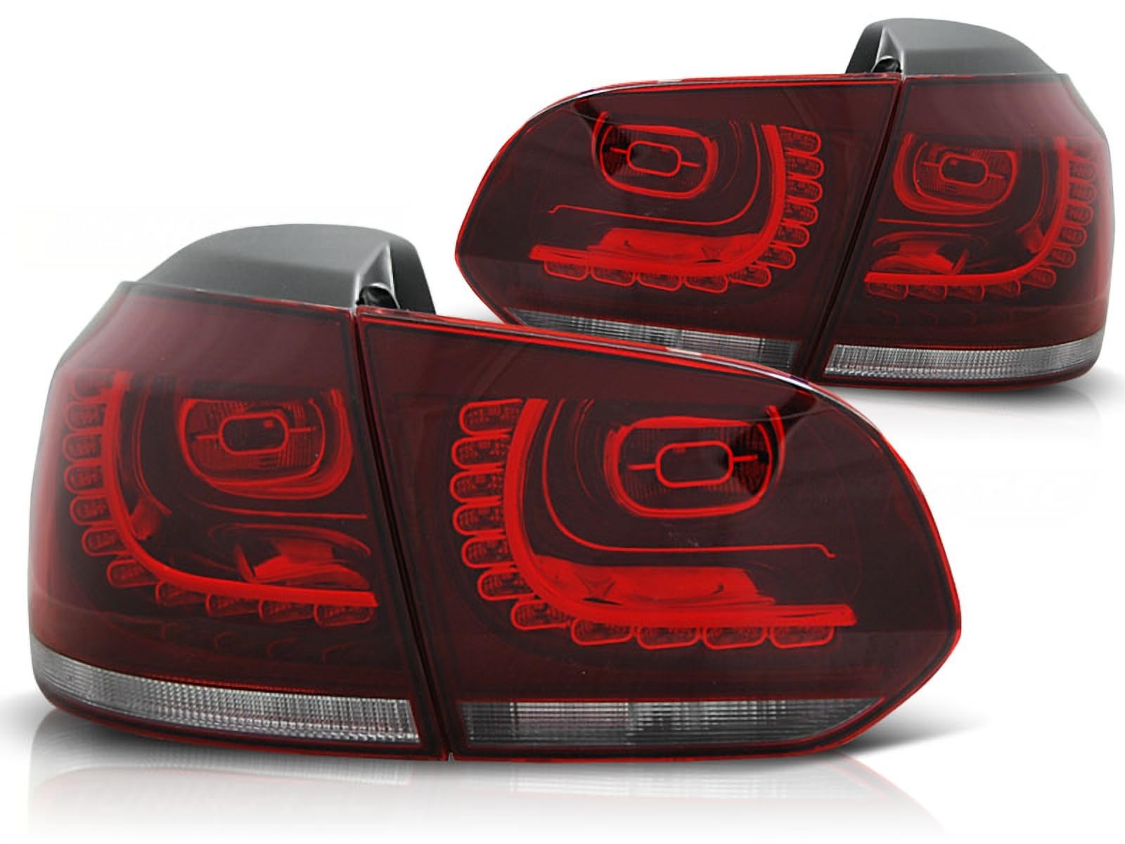 CR-Lights LED Rückleuchten in rot weiß für VW Golf 6 10.2008-2012 von CR-Lights