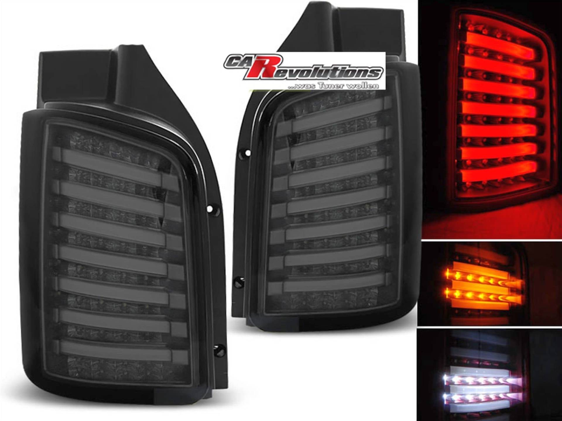 CR-Lights LED Rückleuchten in smoke Transporter für VW T5 + T5 GP 2003-2015 von CR-Lights