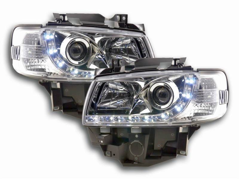 CR-Lights Led Scheinwerfer Set in chrom für VW T4 08.1996-03.2003 Multivan langer Vorderwagen von CR-Lights