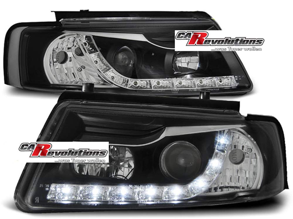 CR-Lights Led Scheinwerfer Set in schwarz für VW Passat B5 11.1996-08.2000 von CR-Lights