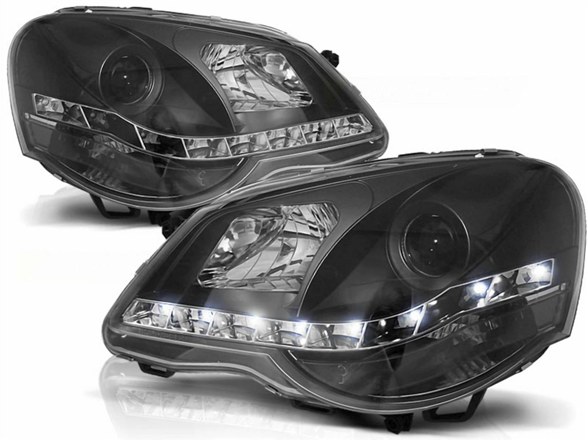 Tuning-Tec Led Scheinwerfer Set in schwarz für VW Polo 9N3 04.2005-2009 von Tuning-Tec