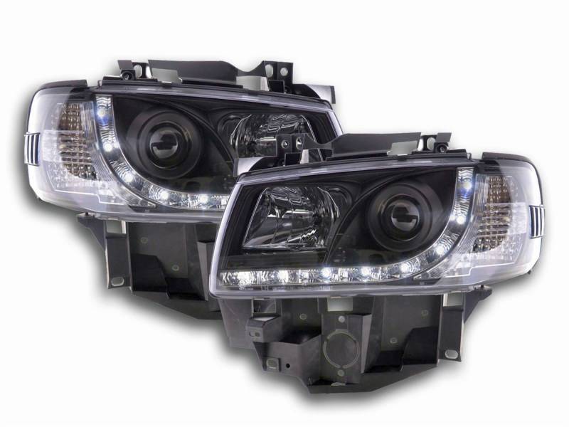 Tuning-Tec Led Scheinwerfer Set in schwarz für VW T4 08.1996-03.2003 Mutlivan langer Vorderwagen von Tuning-Tec