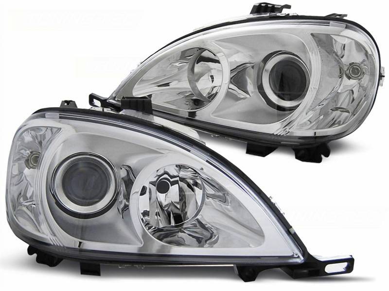 CR-Lights Scheinwerfer Set für Mercedes W163 ML 03.1998-08.2001 chrom von CR-Lights