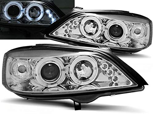 CR-Lights Scheinwerfer für Für Opel Astra G 1998-2004 Angel Eyes chrom von CR-Lights