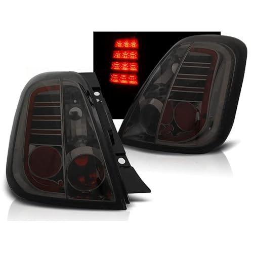 CR-Lights LED Rückleuchten Set in rauchglas smoke für Fiat 5000 2007-2012 von CR-Lights