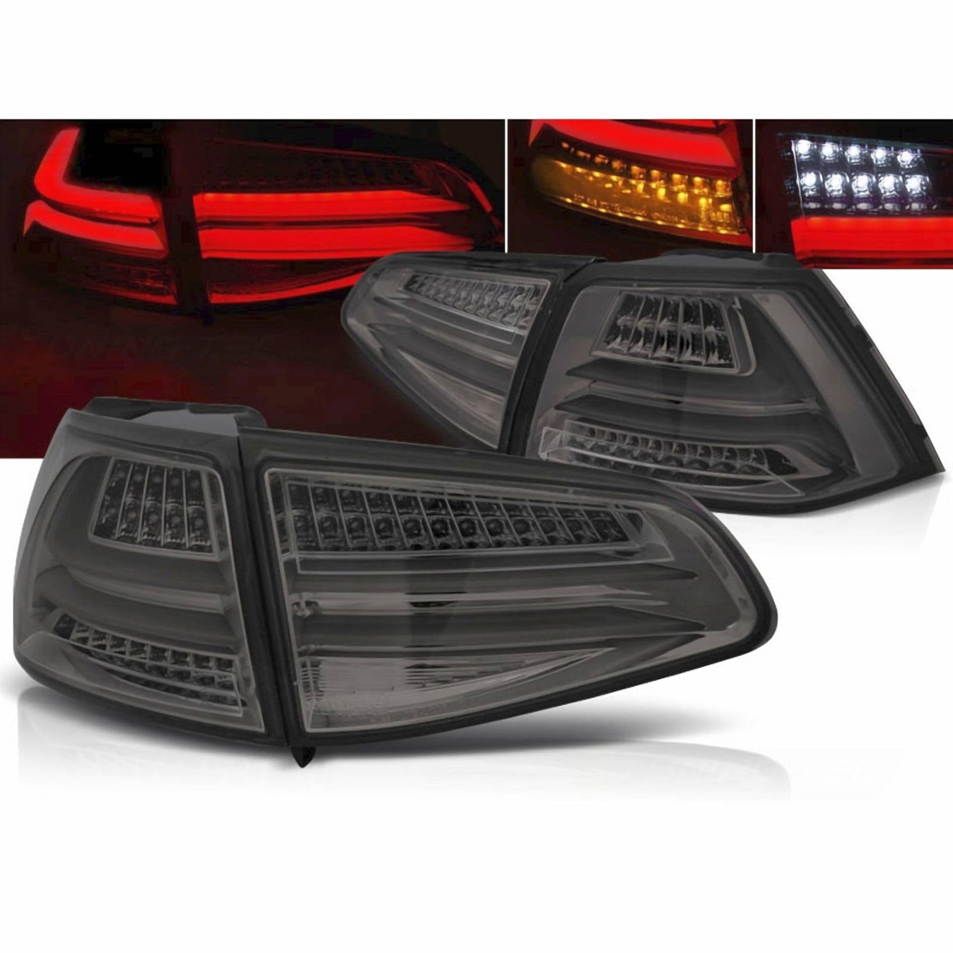 LED LightBar Rückleuchten in smoke für VW Golf 7 VII 2013-2017 von CR-Lights