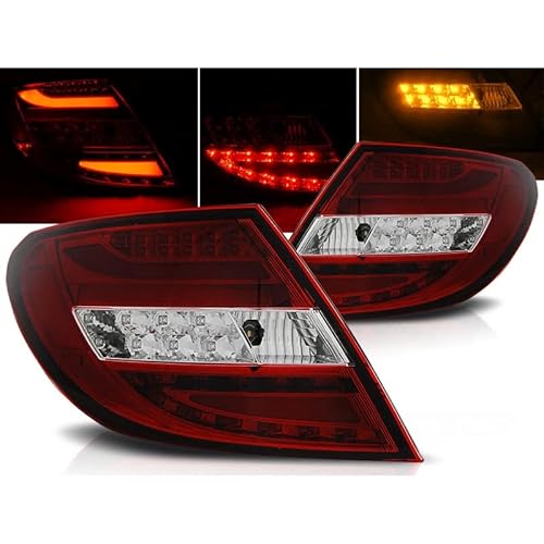 LED Lightbar Rückleuchten Set für Mercedes C-Klasse W204 Limo 2007-2010 von CR-Lights