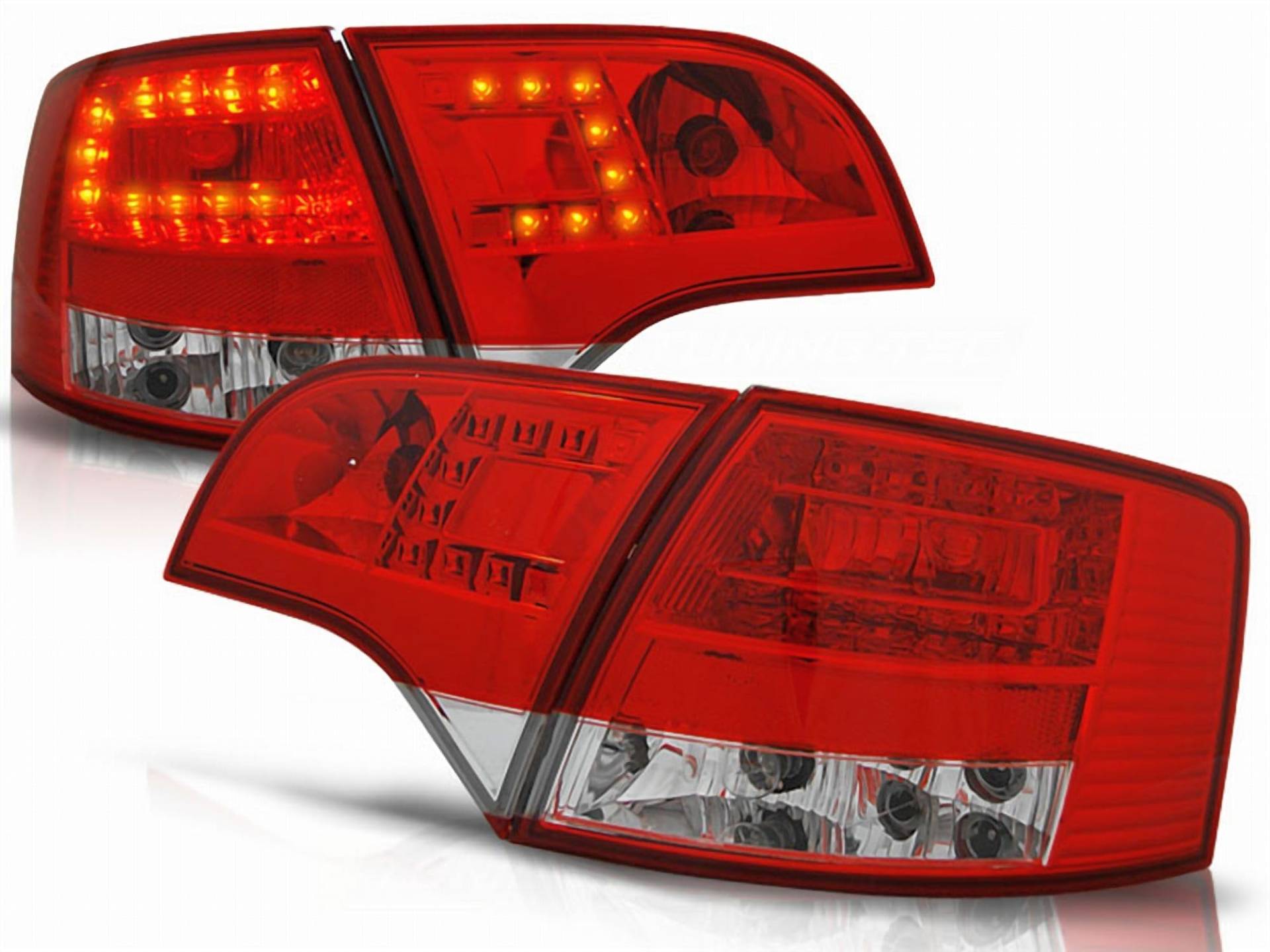 LED Rückleuchten Set rot weiß für Audi A4 B7 11.2004-03.08 AVANT von Tuning-Tec