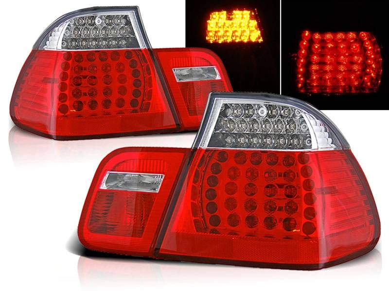 LED Rückleuchten Set rot weiß für BMW E46 09.2001-03.2005 Limo von CR-Lights