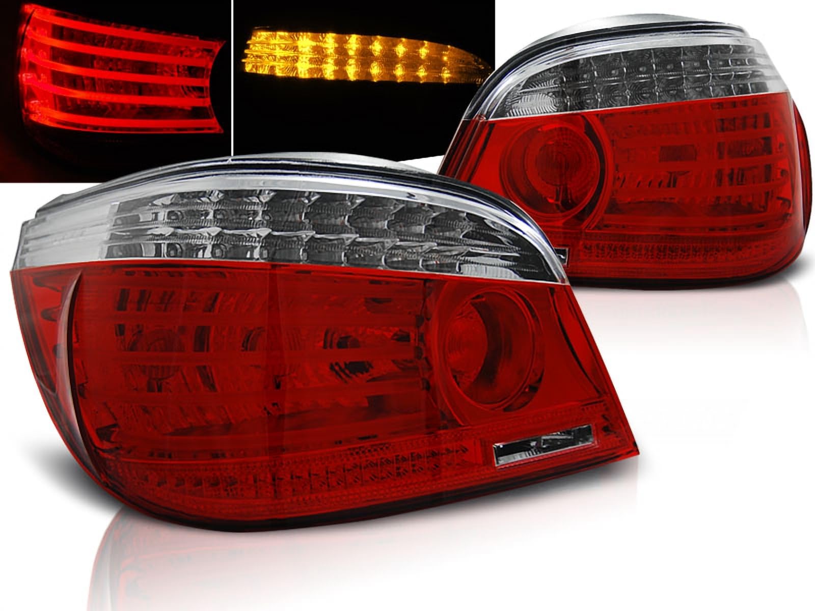 LED Rückleuchten Set rot weiß für BMW E60 07.2003-2007 von CR-Lights