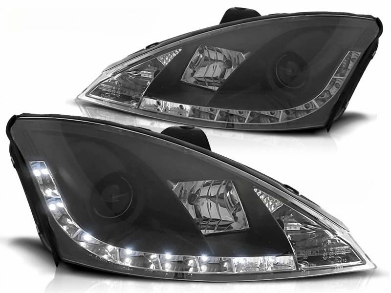 LED Scheinwerfer Set in schwarz für Ford Focus C170 11.2001-10.2004 von Tuning-Tec