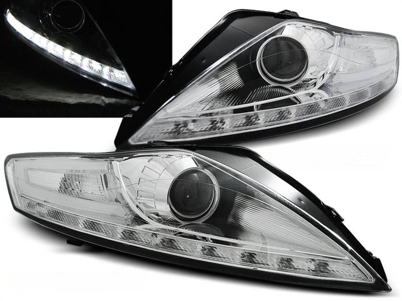 Led Scheinwerfer Set in chrom für Ford Mondeo BA7 07.07-11.10 von Tuning-Tec