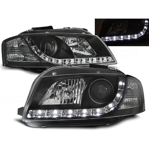 Led Scheinwerfer Set in schwarz für Audi A3 8P 05.2003-03.2008- von CR-Lights