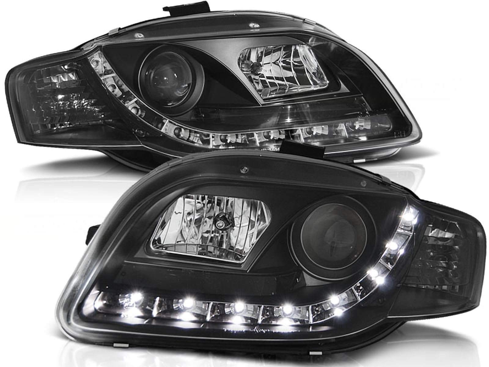 Led Scheinwerfer Set in schwarz für Audi A4 B7 von CR-Lights