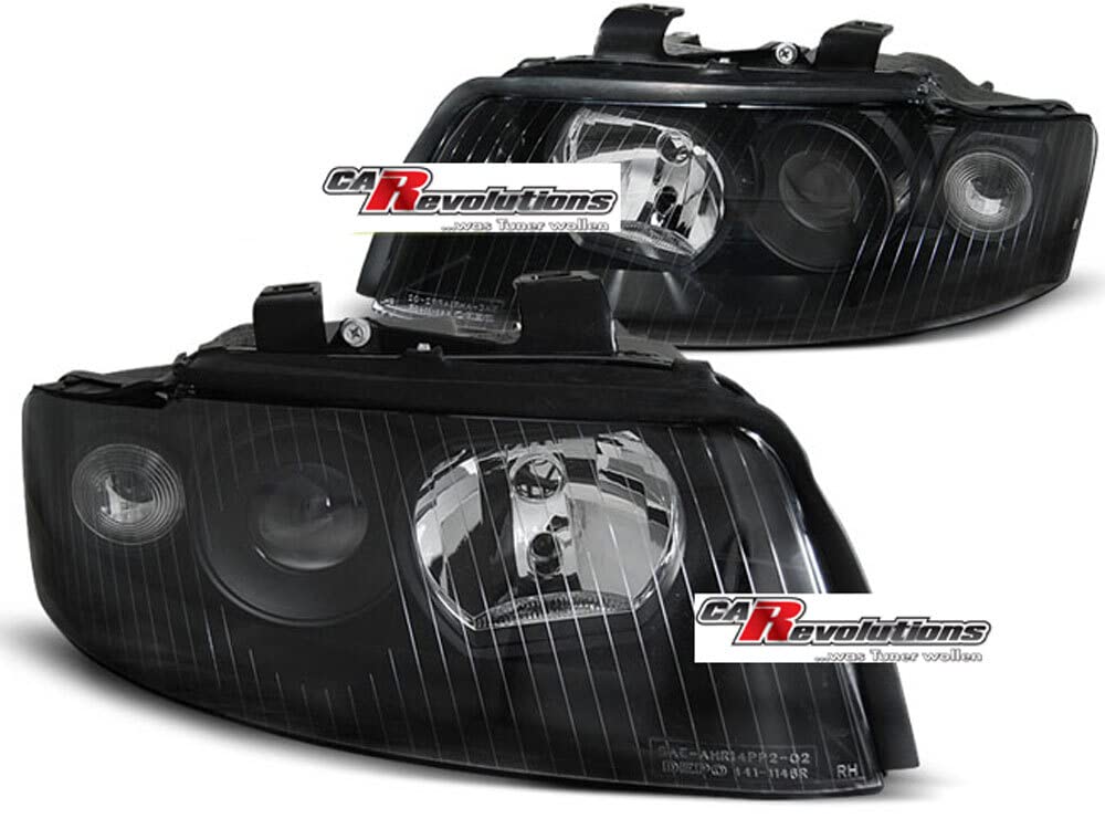 Scheinwerfer für Audi A4 B6 10.00-10.04 schwarz von CR-Lights