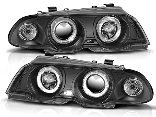 Scheinwerfer für BMW E46 Lim. 98-01 Angel Eyes schwarz von CR-Lights