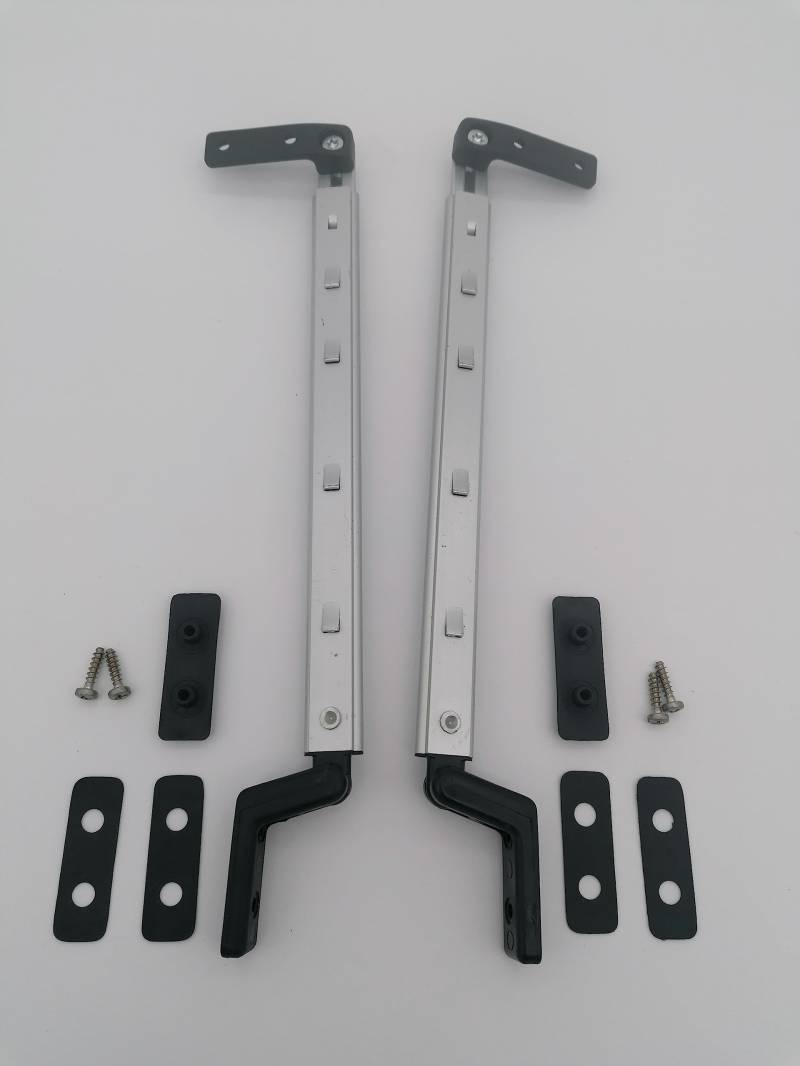 CR-MOESANCO® Kompass-Set rechts + Links für Wohnwagen, Arm für Wohnmobil-Fensterstütze, Hebestütze ohne Verschluss (275 mm) von CR-MOESANCO