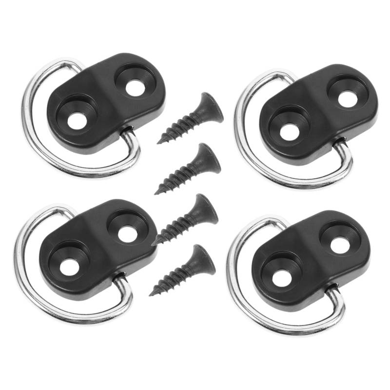 CRAFTHROU 4er Set Kofferraum Haken Für Gepäcknetze Universelle Cargo Hooks Zur Sicheren Ladungssicherung Im Auto Inklusive Schrauben Für Einfache Montage von CRAFTHROU