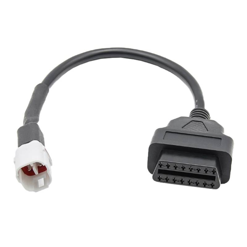 CRAFTHROU Adapterkabel 4 Pin Auf 16 Pin Für Motorräder Robustes Diagnosekabel Zur Im Motor OBD2 Adapterkabel Für Präzise Motordiagnose Und Fehlerauslese von CRAFTHROU