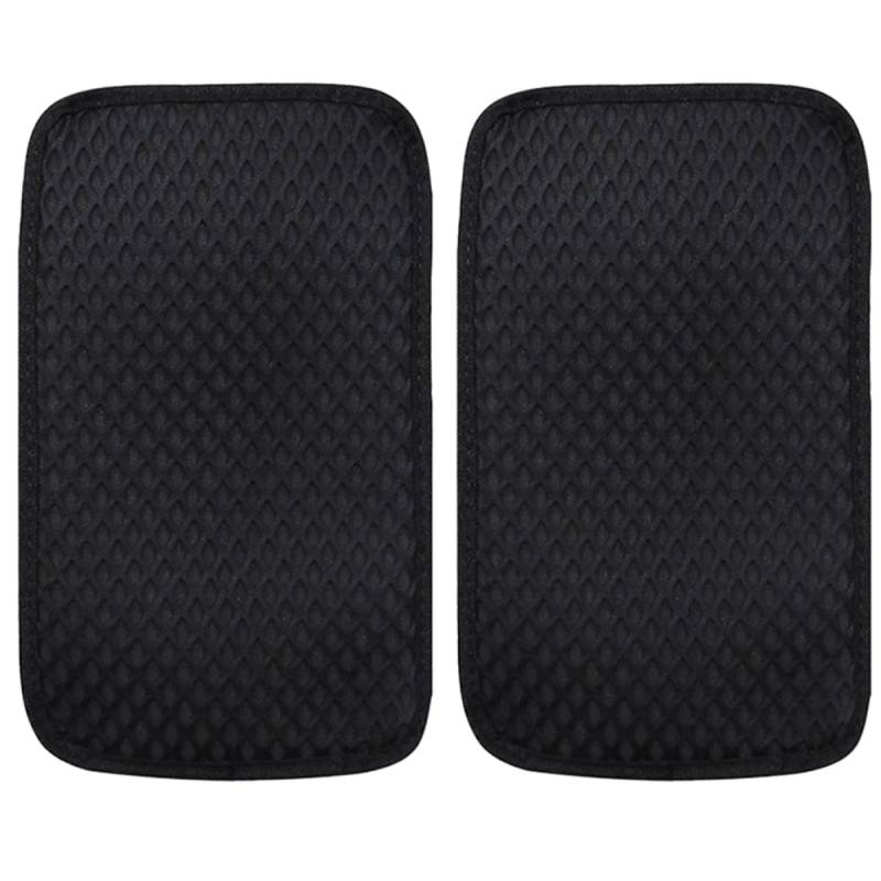 CRAFTHROU Auto Center Console Pads Atmungsaktive Schwarze Armlehnen Polster Für Schutz Und Komfort Perfekte Konsolenauflagen Für Fahrzeuge Rutschfest Und Pflegeleicht von CRAFTHROU