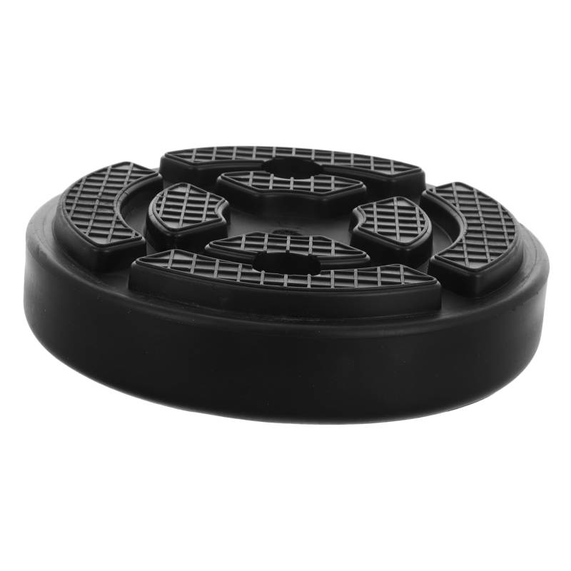 CRAFTHROU Gummiauflage Anheben Stabilisator-wagenheberpolster Gummi-wagenheber-pad-Adapter Fahrzeughebebühnen Jack-Lift-pad Hebebühnenauflagen Rund Rundes Wagenheberpad Hubwagenauflage Black von CRAFTHROU