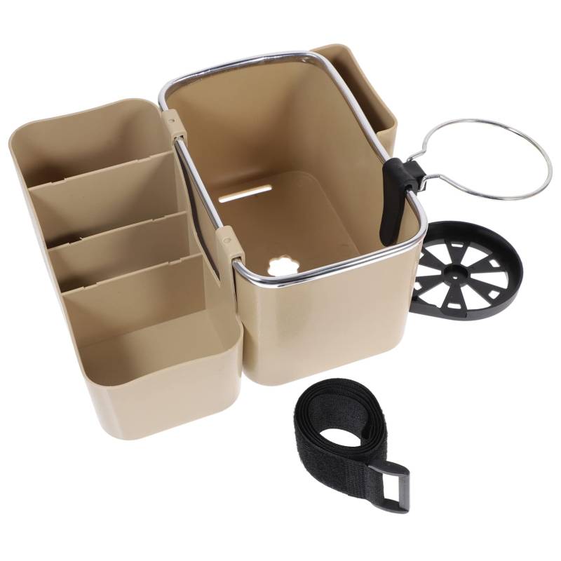 CRAFTHROU Multifunktionale Auto Für Die Mittelkonsole Organizer Für Armlehne Mit Becherhalter Und Platz Für Papiertaschentücher 9334B von CRAFTHROU