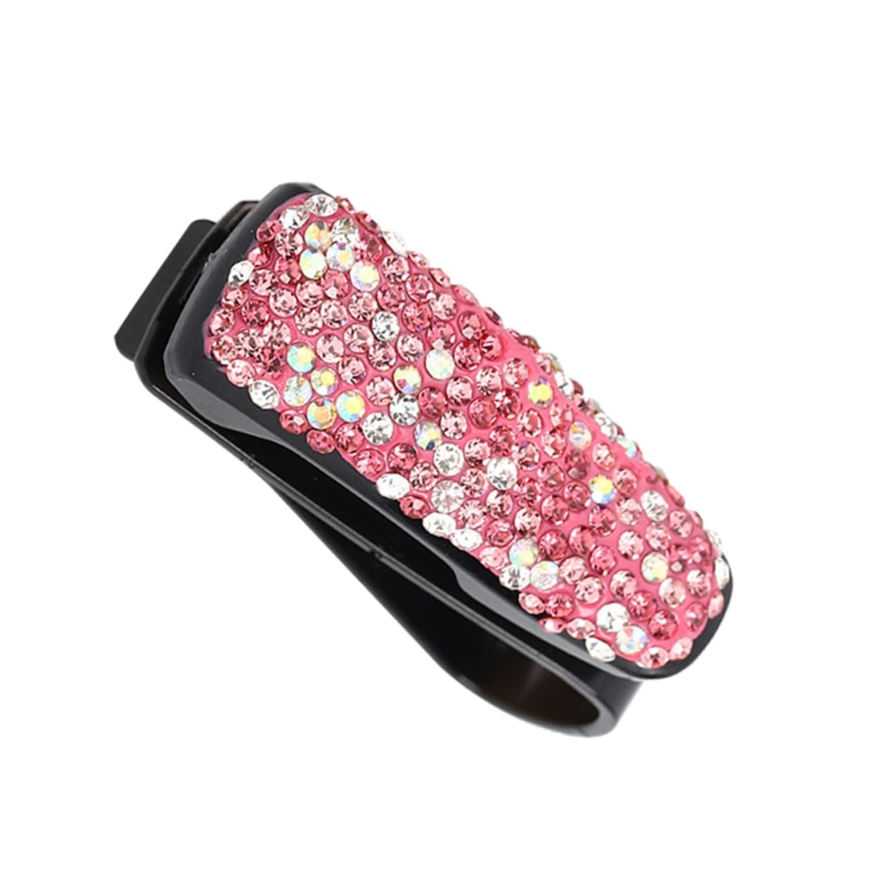 CRAFTHROU Rhinestone Diamant Brillenhalter Für Auto Multifunktionaler Clip Für Sonnenblenden Aufbewahrung Für Sonnenbrillen Tickets Und Quittungen Pinke Mischfarben von CRAFTHROU