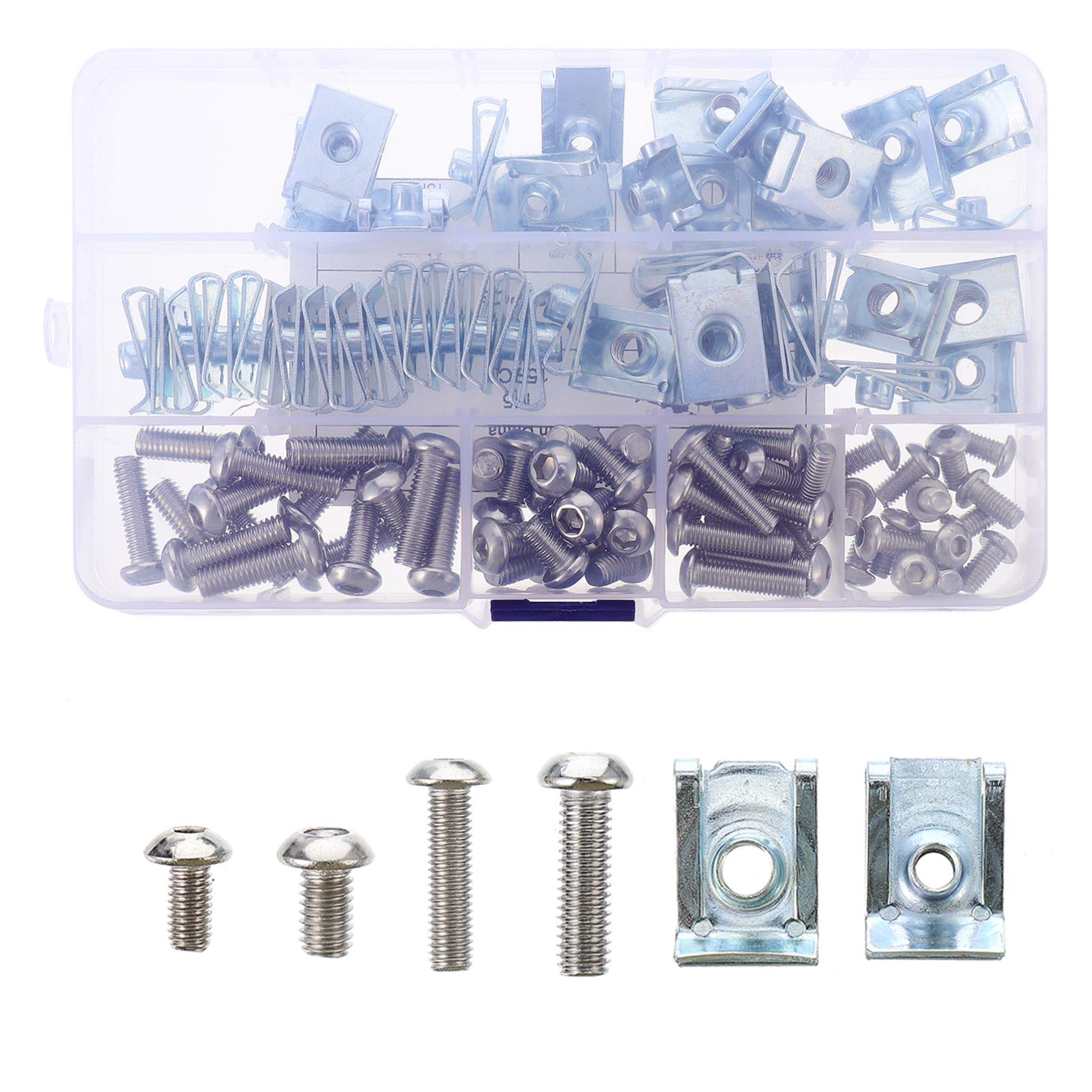 CRAFTHROU U Clip Nut B Typ Manganstahl Federclip Für Automobile Und Motorräder Reed Nut Set Für Schraubverbindungen Ideales Zubehör Für Heimwerker Und Profis von CRAFTHROU