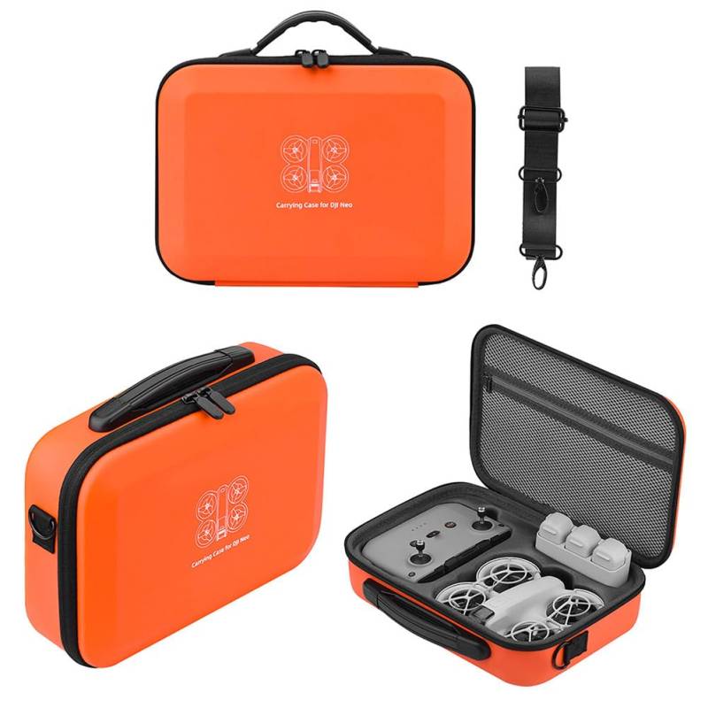 CRAZY for DJI NEO Tragetasche, PU, ​​tragbare Reise-Aufbewahrungstasche for DJI Neo-Zubehör, stoßfeste Schutztasche, kompatibel mit Neo Controller Flugakku-Ladekabel von CRGANGZY