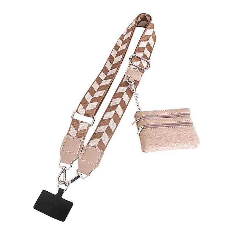 CRGANGZY Handy-Lanyard mit Tasche, Verstellbarer Handy-, Umhängetasche, Handgelenkschlaufe für Schlüssel, Hülle, Ausweise, Handy-Zubehör (Stil 5) von CRGANGZY