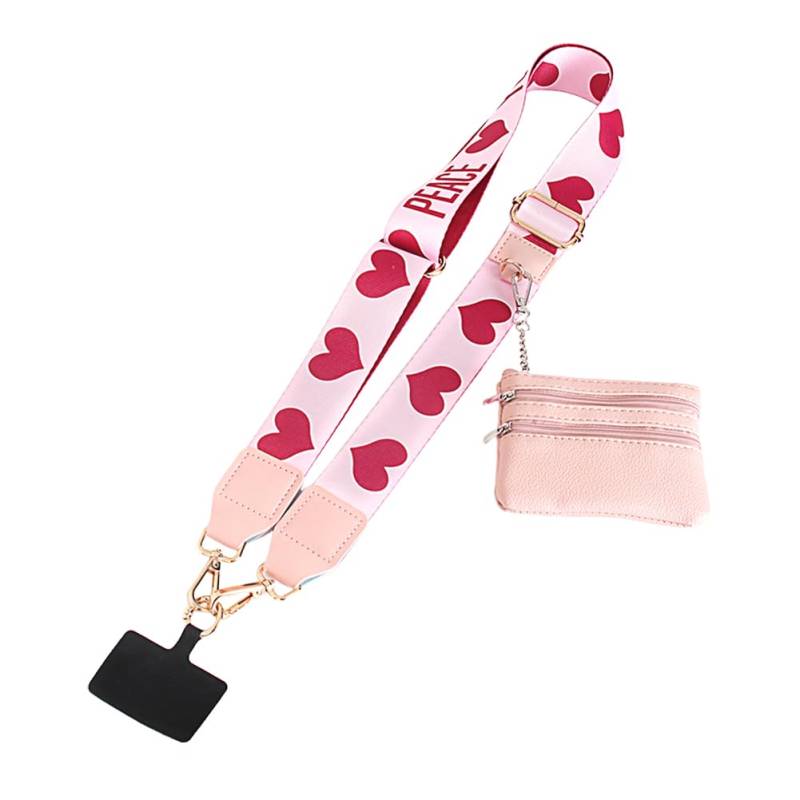 CRGANGZY Schultergurt mit Tasche, verstellbare Handschlaufe, Umhängetasche, Handy-Lanyard für Schlüssel, Hüllen, Ausweise, Handy-Zubehör (Stil 12) von CRGANGZY