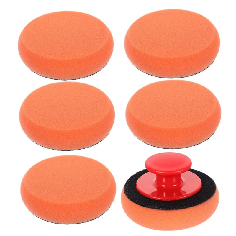 CRILSTYLEO 1 Satz Wachsschwamm-set Körper Escurridor Wachspad- Pads Schaumseifenspender Schwämme Schwammhalter Für Küchenspüle Trocknerentlüftungsreiniger Bausatz Orange Kunststoff von CRILSTYLEO