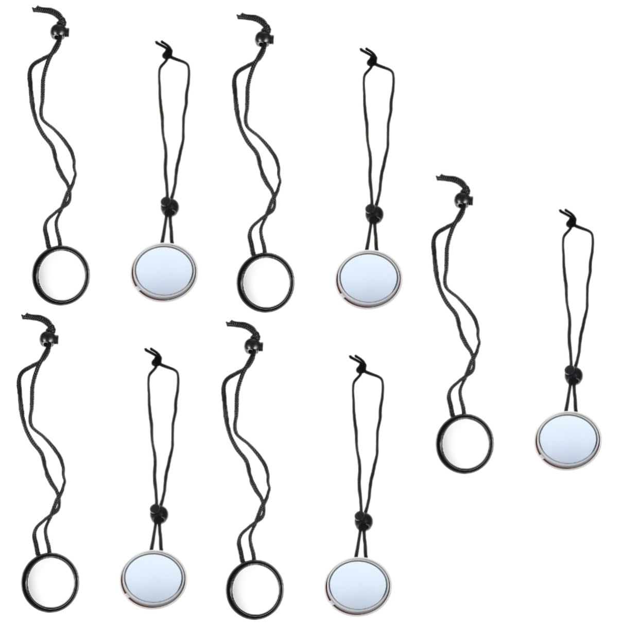 CRILSTYLEO 10 Stk Tauchspiegel Spiegel Mit Seil 360 Grad Verstellbare Spiegel Unterwasserausrüstung Unterwasser-rückspiegel Taucherausrüstung Tauchrückspiegel Rahmenloser Spiegel Glas von CRILSTYLEO