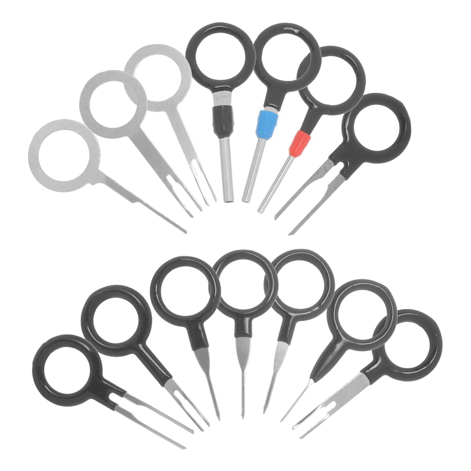 CRILSTYLEO 14St Kabelbaum-Extraktor Entferner Abflussreiniger Panel-Entfernungswerkzeug Bausatz Abzieher Kfz-Werkzeuge Werkzeug zum Entfernen von Autoklemmenstiften Elektrowerkzeugsatz Metall von CRILSTYLEO