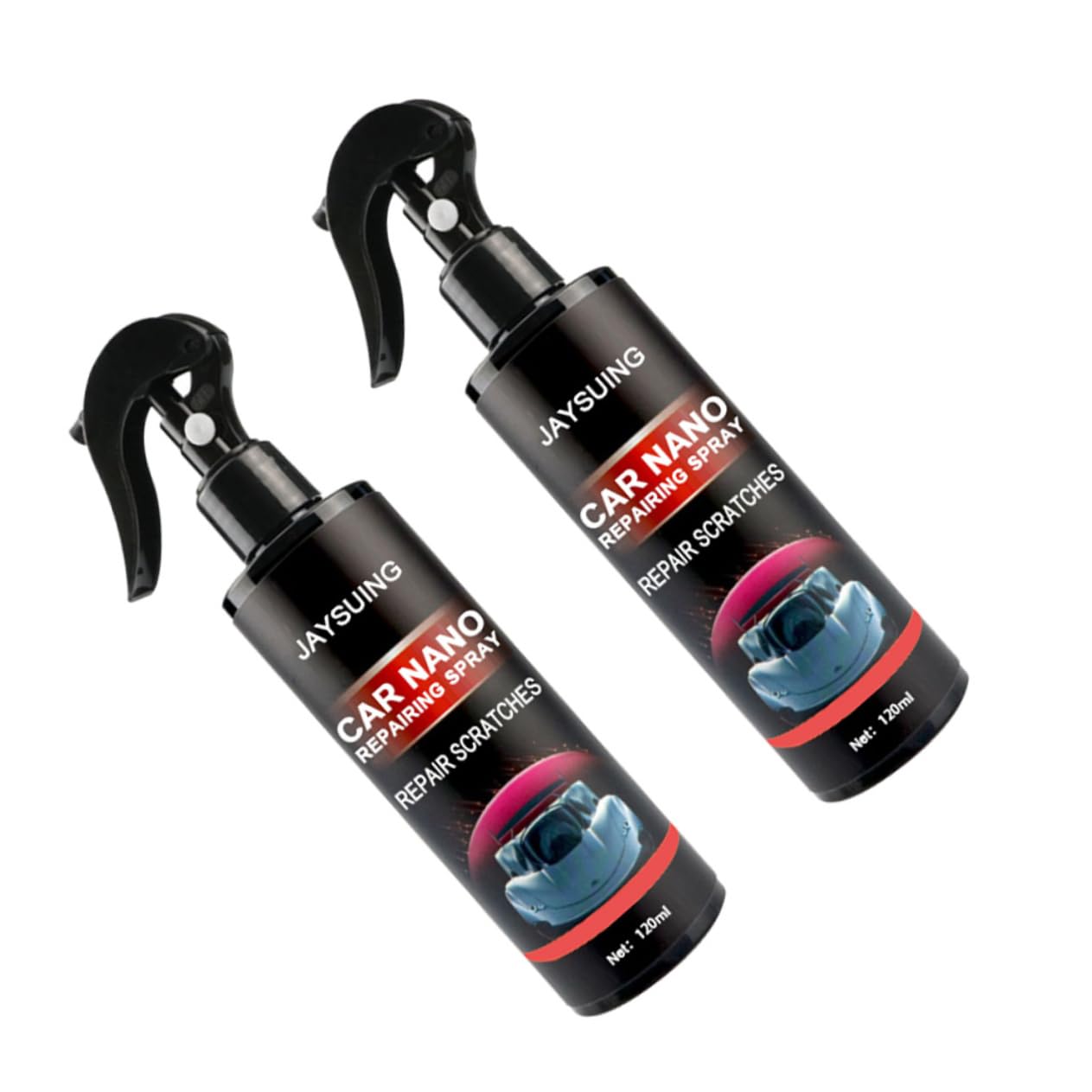 CRILSTYLEO 2 Auto Reparatur Spray Autokratzer-reparaturspray Nano-reparaturspray Für Fahrzeuge Autowachs-politurspray Sprühflasche Autopflegespray Autopolitur-Spray Autozubehör Black Plastik von CRILSTYLEO