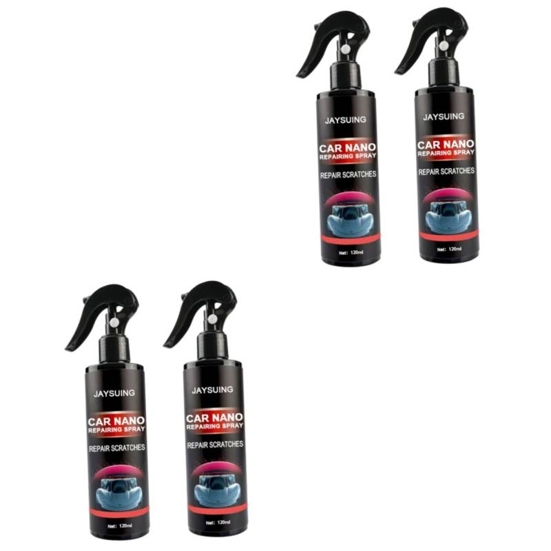 CRILSTYLEO 2 Stück 2 Auto Reparatur Spray Autopflegespray Autokratzspray Autokratzer-entferner Autowachs-politurspray Sprühflasche Autopolitur-Spray Autoreparaturspray Black Plastik von CRILSTYLEO