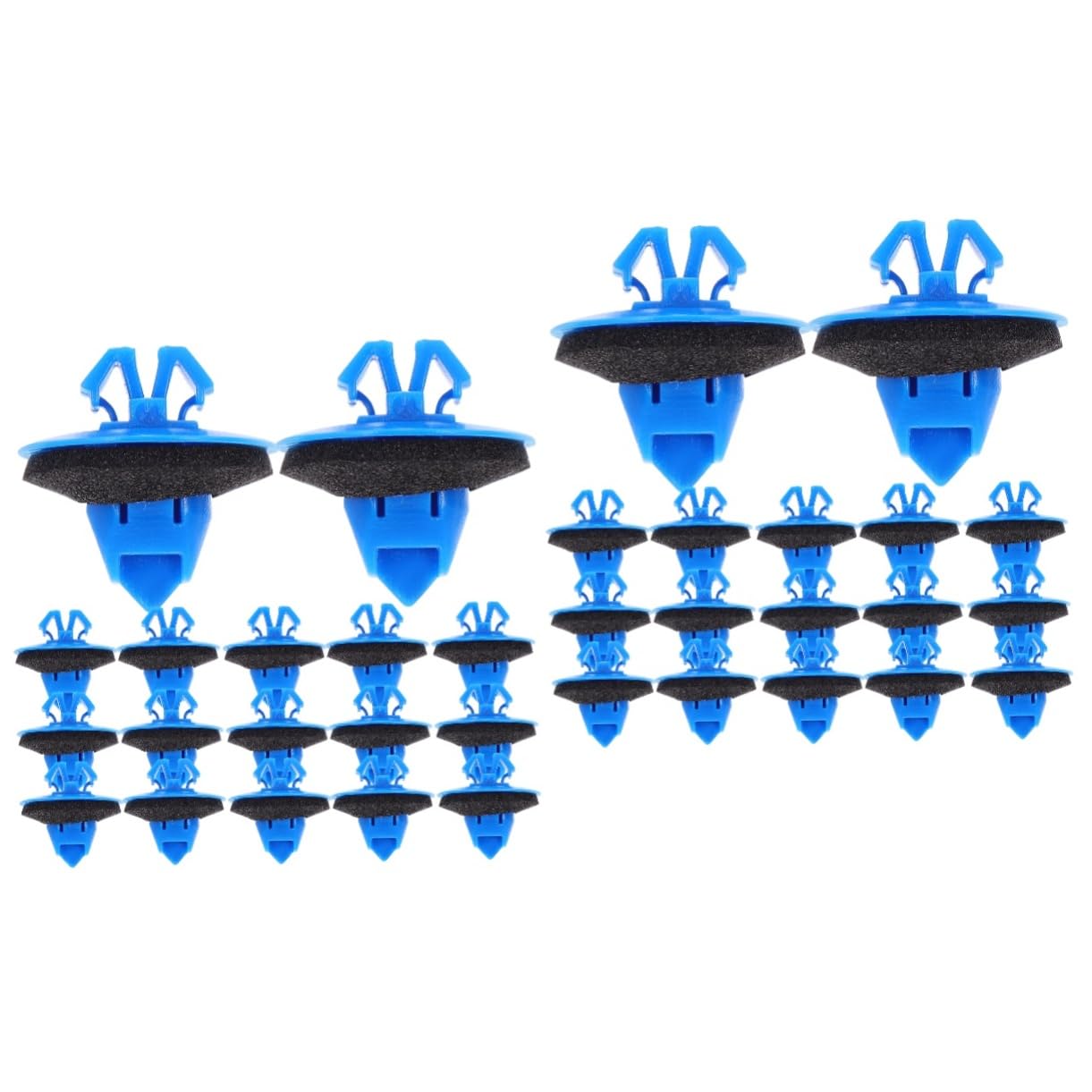 CRILSTYLEO 200 Stk Glockenmund-Modellclip Klammerentferner Türstopper aufschraubschloss Spanngurt Beschneiden schnappverschluss Automobilzulieferer Clips und Befestigungselemente Plastik Blue von CRILSTYLEO