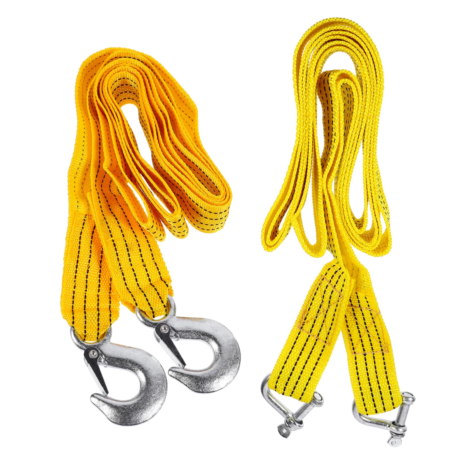 CRILSTYLEO 2St Abschleppseil sicherungsseil sicherheitsseil Anchor Point Accessoires Auto Tow Rope Gurte für Autowagen Autogurte für Anhänger Seil für Fahrzeuganhänger Auto Zugseil Nylon-Seil von CRILSTYLEO