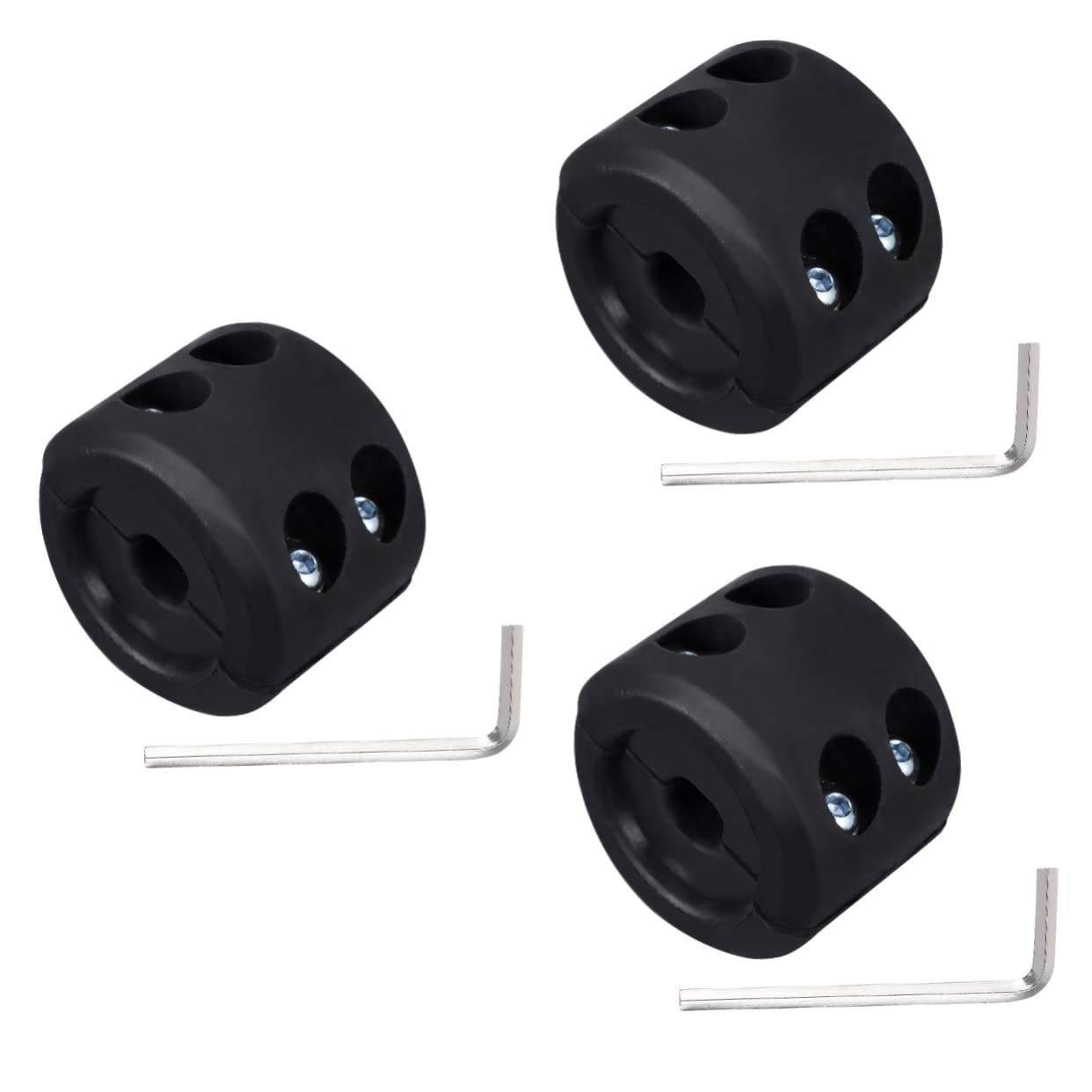 CRILSTYLEO 3st Schutzhakenstopper Abschlepphaken Windenhaken Abzieher Handhaben Anhängerkupplung Überlandausrüstung Stecker Für Trolling-Motor Treiber Anhängerwinde Kabel Rad Auto Gummi Black von CRILSTYLEO