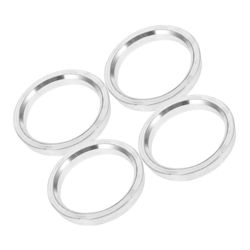 CRILSTYLEO 4 Stück Nabenreduzierring Benutzerdefinierte Nabenringe Zentrische Nabenringe Zentrierringe Für Reifennaben Auto-außendekorationen Nabenzentrierring Aluminiumlegierung Silver von CRILSTYLEO