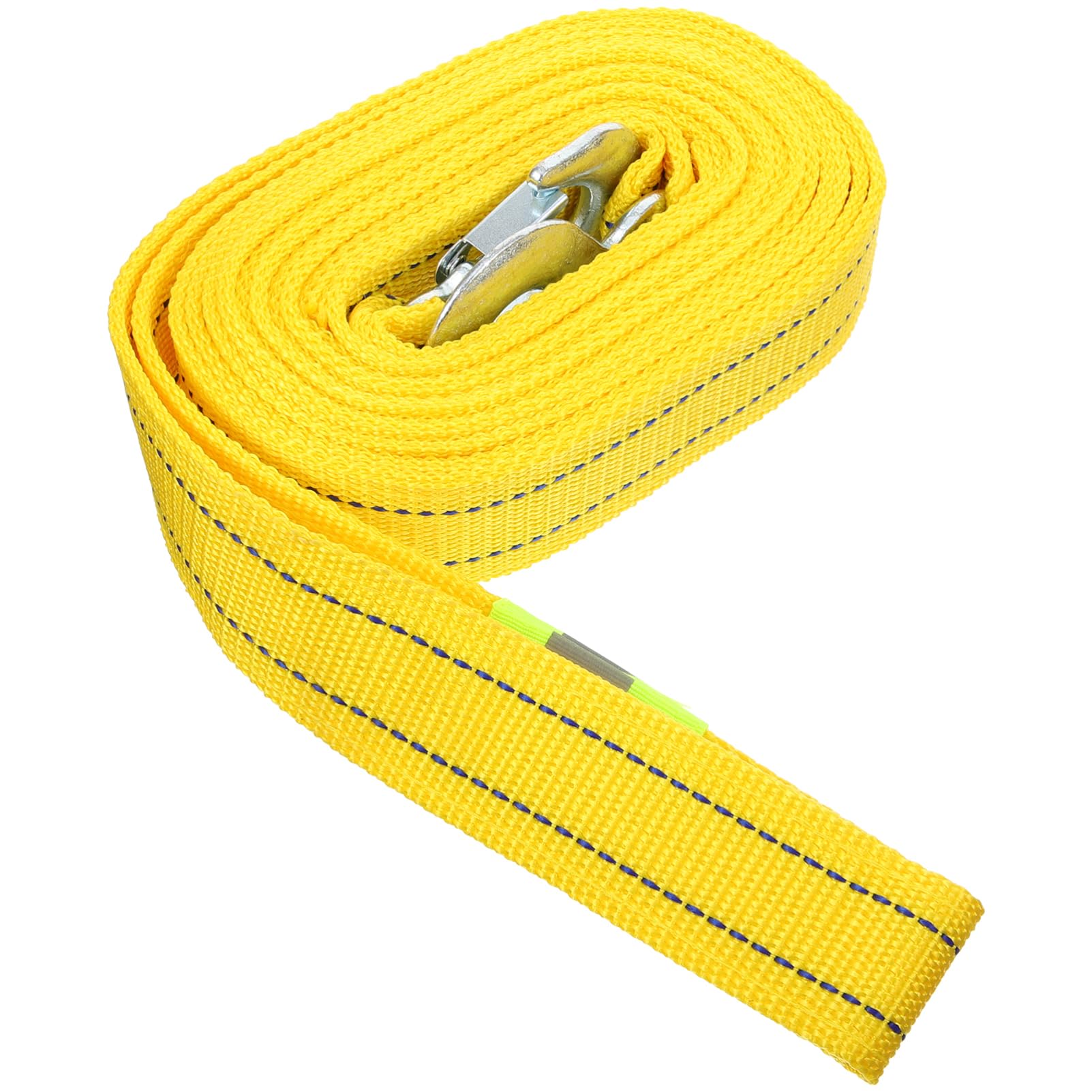 CRILSTYLEO 5 Robustes Windenseil Seil für Autoanhänger Bungee Seil Haken Rolle Kabel Trizeps Auto Abschleppseil Doppelstrang Abschleppseil Pkw-Anhänger aus Polyester Autowindenseil Yellow von CRILSTYLEO