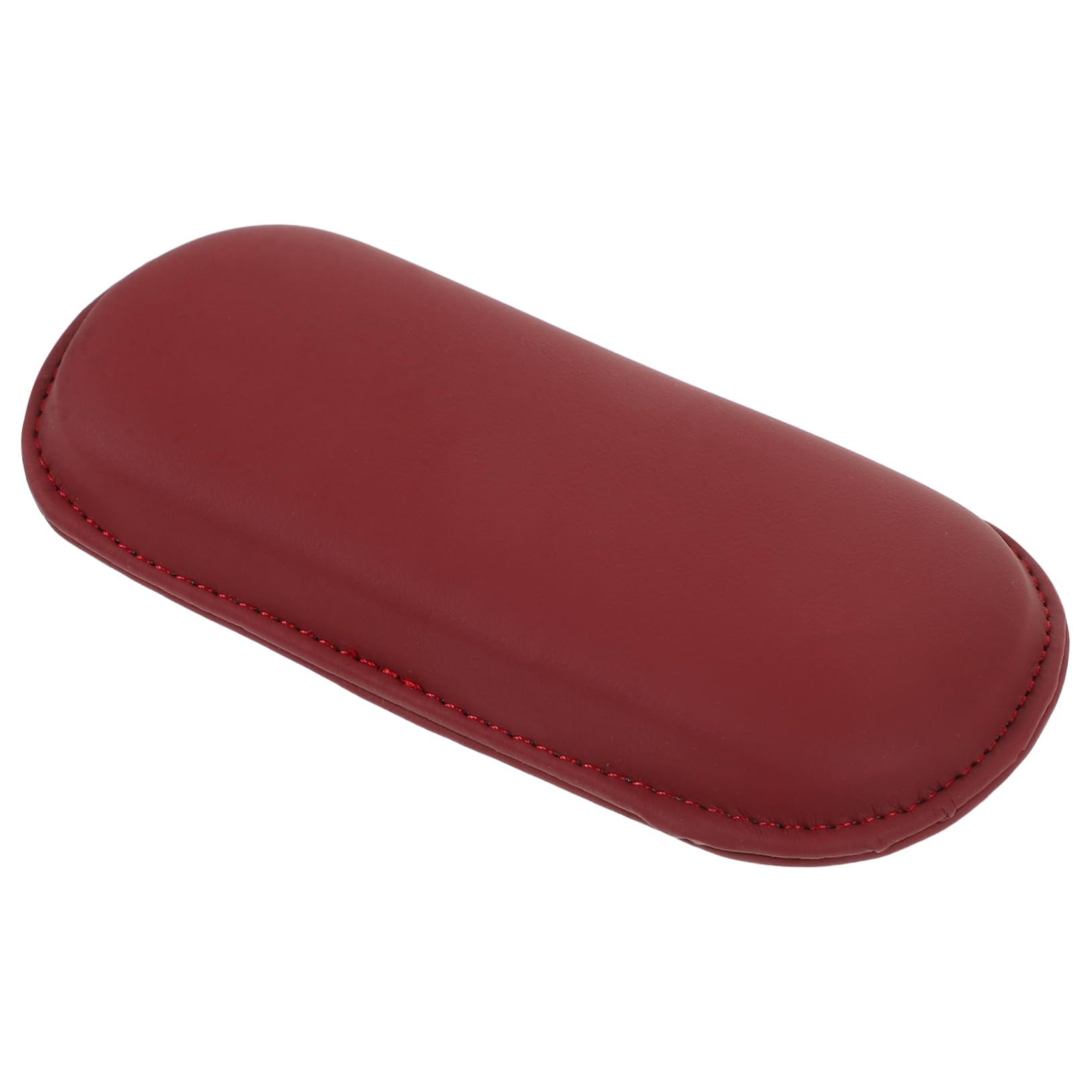 CRILSTYLEO Auto-beinpolster Rad Gel-sitzkissen Handhaben Autoarm Auto Armlehne Pad Ellbogen Autositz Stuhl Armlehnenkissen Pads Lkw Ellenbogenschützer Aufklappbar Mikrofaser-leder Rot von CRILSTYLEO