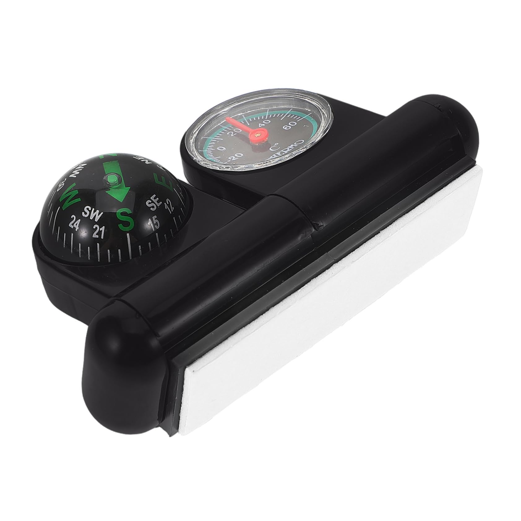 CRILSTYLEO Auto kompass Armaturenbrett-Kompass Dashboard-Kompass für Autos Autokompass Boot Kompass Kfz Kompass Fahrzeug Thermometer Fahrzeugteil Auto-Thermometer-Kompass Plastik Black von CRILSTYLEO