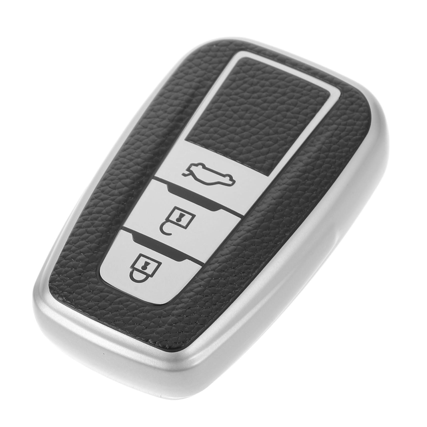 CRILSTYLEO Autoschlüsselhülle Auto fob Schutz Schlüsselbox Schlüsselanhänger Auto Autoschlüssel Schutz Schutzhülle für Schlüsselanhänger Zubehör für Autoschlüssel TPU Silver von CRILSTYLEO