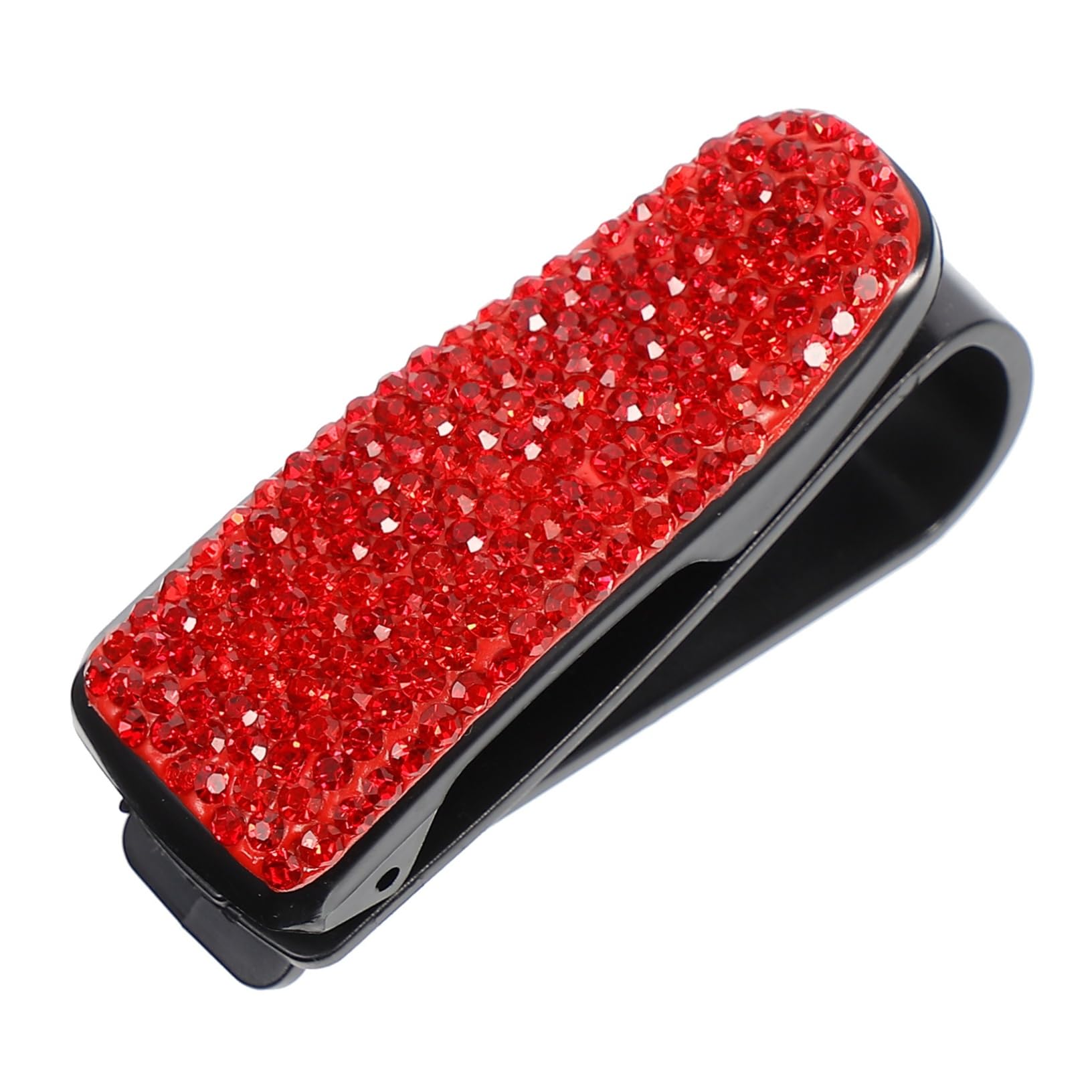 CRILSTYLEO Brillenclip sonnenbrillenhalter brillenhalterung Auto zubehör für Auto Auto-Organizer car Accessories Kette Windschutzscheibe Auto-Visier-Brillenhalter Visier-Organizer Plastik rot von CRILSTYLEO