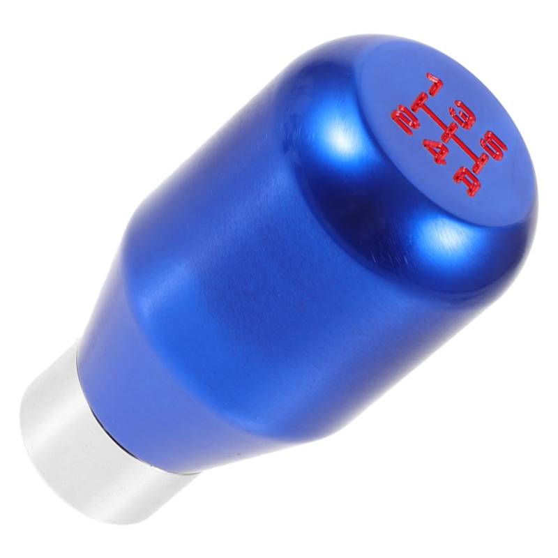 CRILSTYLEO Modifizierter Getriebekopf Hoodie-Auto-Gangschaltung Knöpfe Bausatz Auto-Schalthebelhaube Lenkung Switch Button Shift knob Schaltknäufe Auto schaltknauf Aluminiumlegierung Blue von CRILSTYLEO